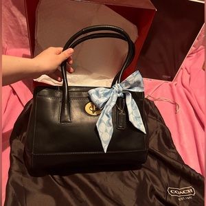 COACH LEATHER SATCHEL BAG